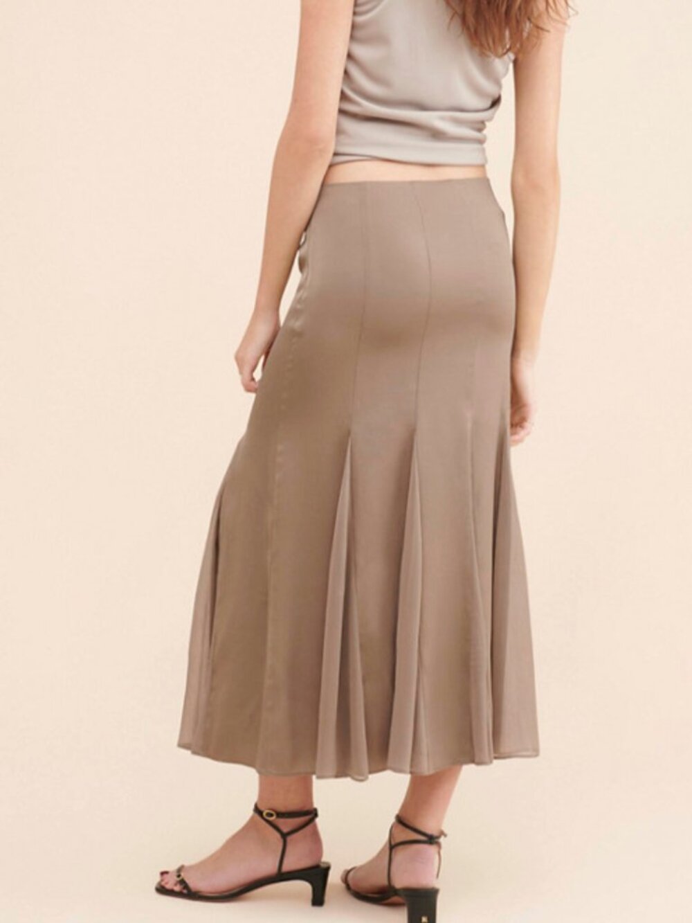 Lioness Rose Maxi Skirt in Ash Midi Skirt Size S - Picture 4 of 13